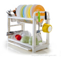 BYN 2-tiered multifunctional in white dish drainer DQ-1301